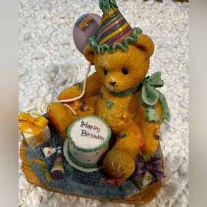 Cherished Teddies Yellow Birthday Bear Cake